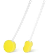 TSV 2Pcs 22.4" Long Handle Back Scrubber, Exfoliating Bath Sponge Brushes
