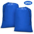 thumbnail image 1 of TSV 2Pcs 39.4x27.6" XL Laundry Bags, Washable Dirty Clothes Storage Organizer, Blue, 1 of 6