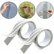TSV 2pcs Window Screen Repair Kit Tape, Strong Adhesive & Waterproof Fiberglass Covering Wire Mesh Repair Patch Tool, for Window Screen and Screen Door Tears Holes Screen, 5*200cm/2*78.7in