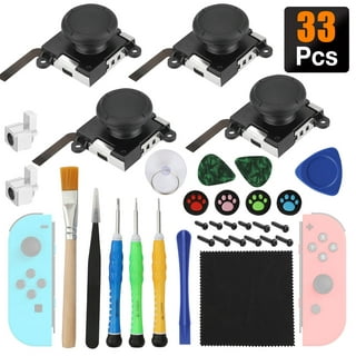 2 Pack 3D Analog Joystick Replacement Fit for Nintendo Switch/Lite Joy-Con,  TSV 27-in-1 Joystick Set for Nintendo Switch W/ Screwdrivers Repair Kit
