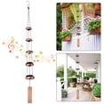 thumbnail image 1 of Copper Wind Chimes, TSV 37'' Memorial Wind Chimes for Outdoor, Temple Wind Bell with 5 Bells for Home Yard Garden Decoration, 1 of 5