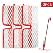 TSV 3Pcs Microfiber Replacement Cleaning Pads Fit for ProMist MAX Spray Mop