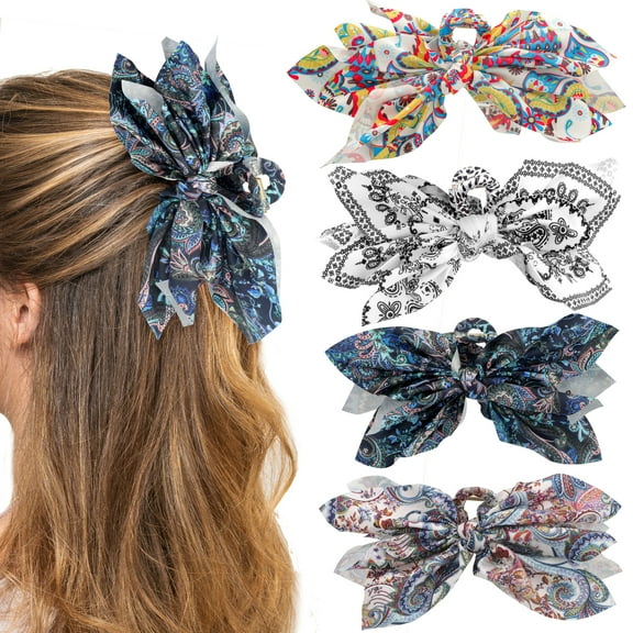 TSV 3pcs Butterfly Hair Clips, Large Fashion Cloth Hair Claw Barrettes for Women Girl