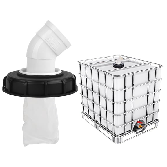 TSV 45 IBC Lid Filter Cover, 163mm Rainwater Tank Tote Cover with Washable Nylon Filter
