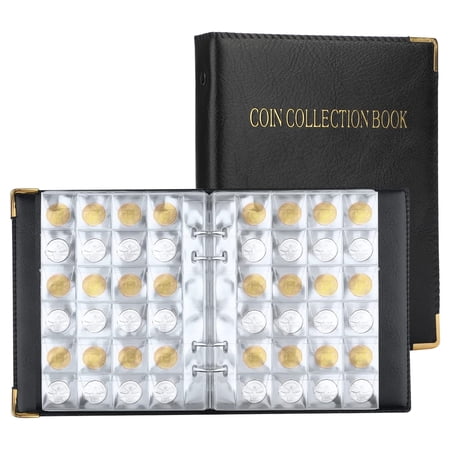 TSV 480 Pockets Coin Album, 20 Pages Coin Holder Money Penny Collection Storage Book