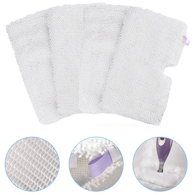 TSV 4Pcs Washable, Reusable Replacement Steam Mop Pads for Shark S3901
