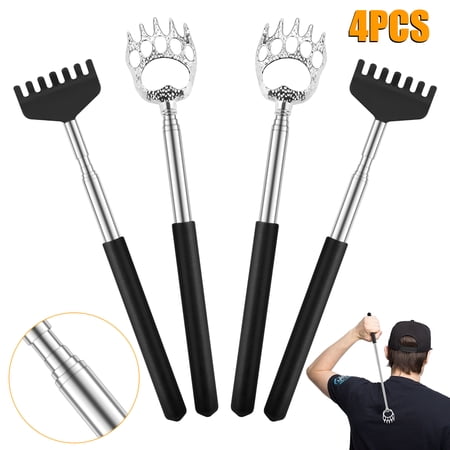 TSV 4pcs Extendable Back Scratchers, Telescoping Back Scratchers, Self-Helping Massager