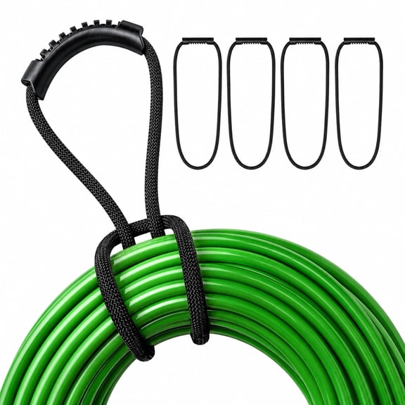 TSV 4pcs Extension Cord Organizer Straps, Heavy-Duty Cord Holder with Carrying Handles for Garage, Garden Hose, Pool Hose and Cable Storage