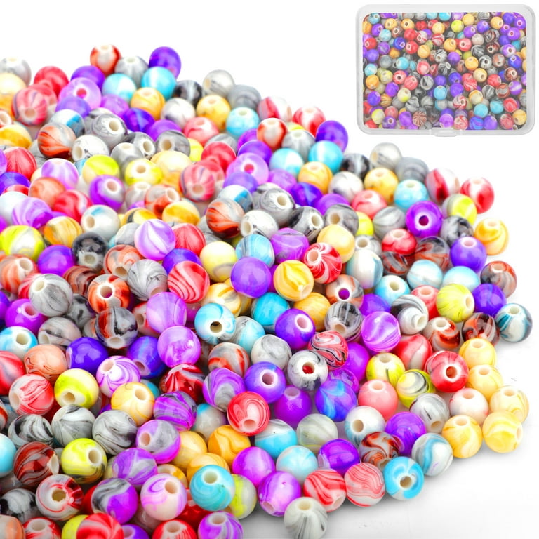  SEWACC 300pcs Plated Ab Colored Round Beads Jewelry Making  Jojoba Beads Jewelry Beads for Making Jewelry Adult Beads & Bead  Assortments Beads for Pens Multipurpose Earrings Acrylic : Arts, Crafts 