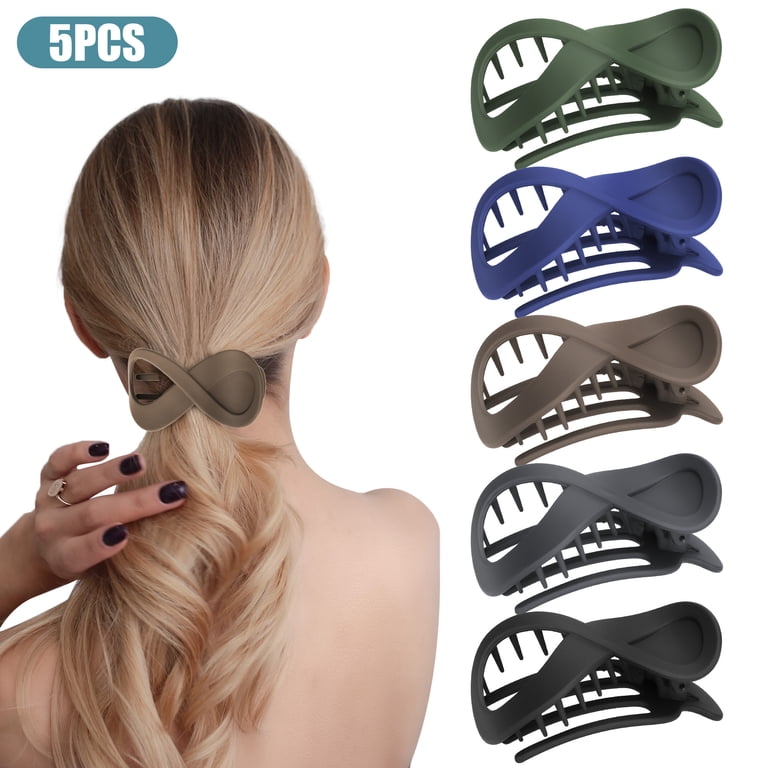 TSV French Concord Flat Hair Clips 5pcs Large Thick Hair  display picture 2
