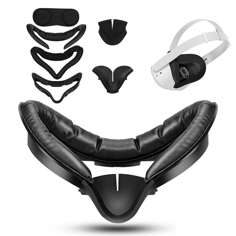 VR Facial Interface Set For Meta Quest 3 Replacement Face Pad Cushion  Interface PU Leather Face Mask For Quest 3 Accessories - AliExpress