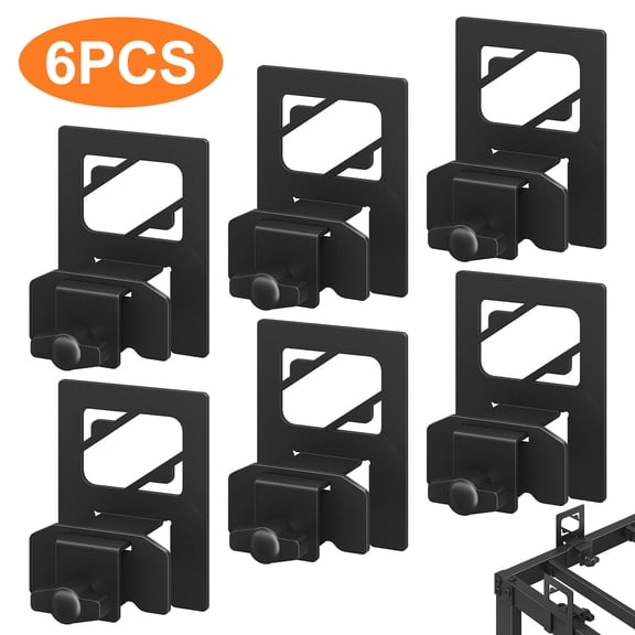 TSV 6pcs Non Slip Mattress Gaskets, Adjustable AntiāSlip Mattress Slide Stopper, Mattress Holder in Place Gripper for Metal Bed Frame, Keep Mattress from Sliding Gripper