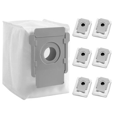 TSV 6pcs Vacuum Dust Bags Fit for iRobots Roomba i7 i7+ i3+ i6+ i8+  s9+ i, s Series Clean Base Dirt Disposal Bags
