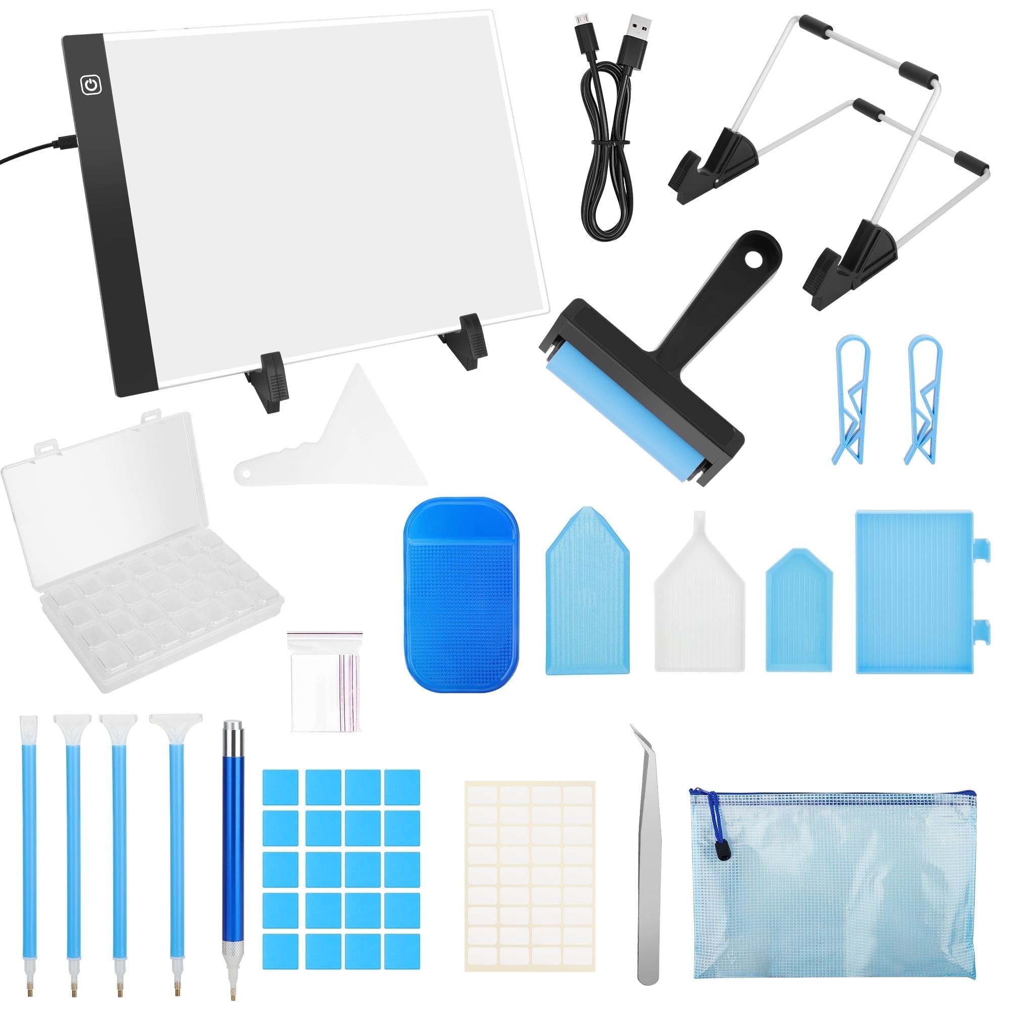 TSV 76pcs A4 LED Light Pad Diamond Painting Accessories for Diamond Art Craft, Diamond Painting Kits, Diamond Art Kits, Diamond Art Accessories