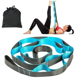 BOB AND BRAD Stretch Strap, 12 Loop Yoga Strap Stretch Restore Multi-Grip  Fitness Pilates Stretching Belt - Bulue (Brand New)