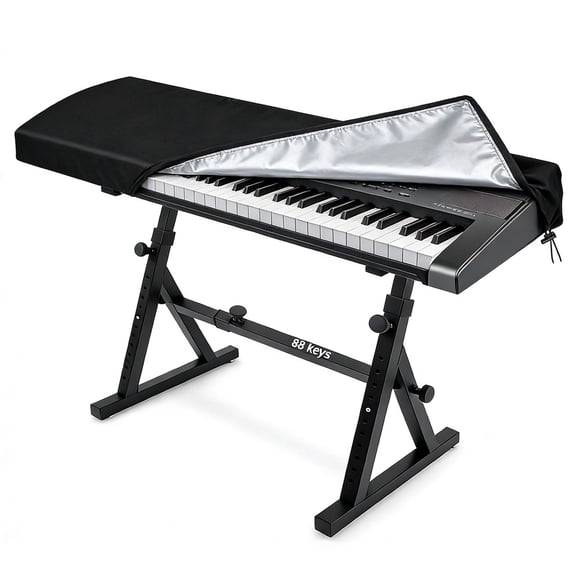 TSV 88 Keys Piano Keyboard Dust Cover, Digital Electronic Piano Keyboard Protective Cover with Drawstring