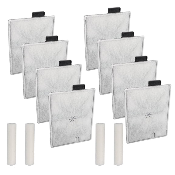 TSV 8pcs Large Filter Cartridges for Aquarium, L Aquarium Fish Tank Replacement Filters for Aqueon QuietFlow Power Filters