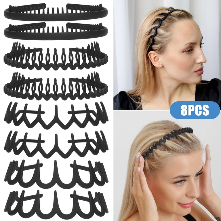 TSV Plastic Headbands with Teeth for Women and Men Matte  display picture 2