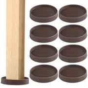 TSV 8pcs Rubber Furniture Caster Cups, 3'' Non-Slip Furniture Coasters for Hardwood Floors