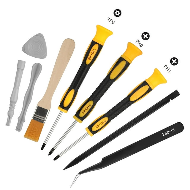 TSV 9in1 Complete Torx Screwdriver Repair Cleaning Tool Kit for Xbox
