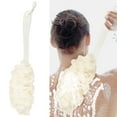 thumbnail image 1 of TSV Anti-Slip Long Handle Back Scrubber, Soft Bath Loofah Sponge Shower Brush for Women Men Body Cleaning, 1 of 7