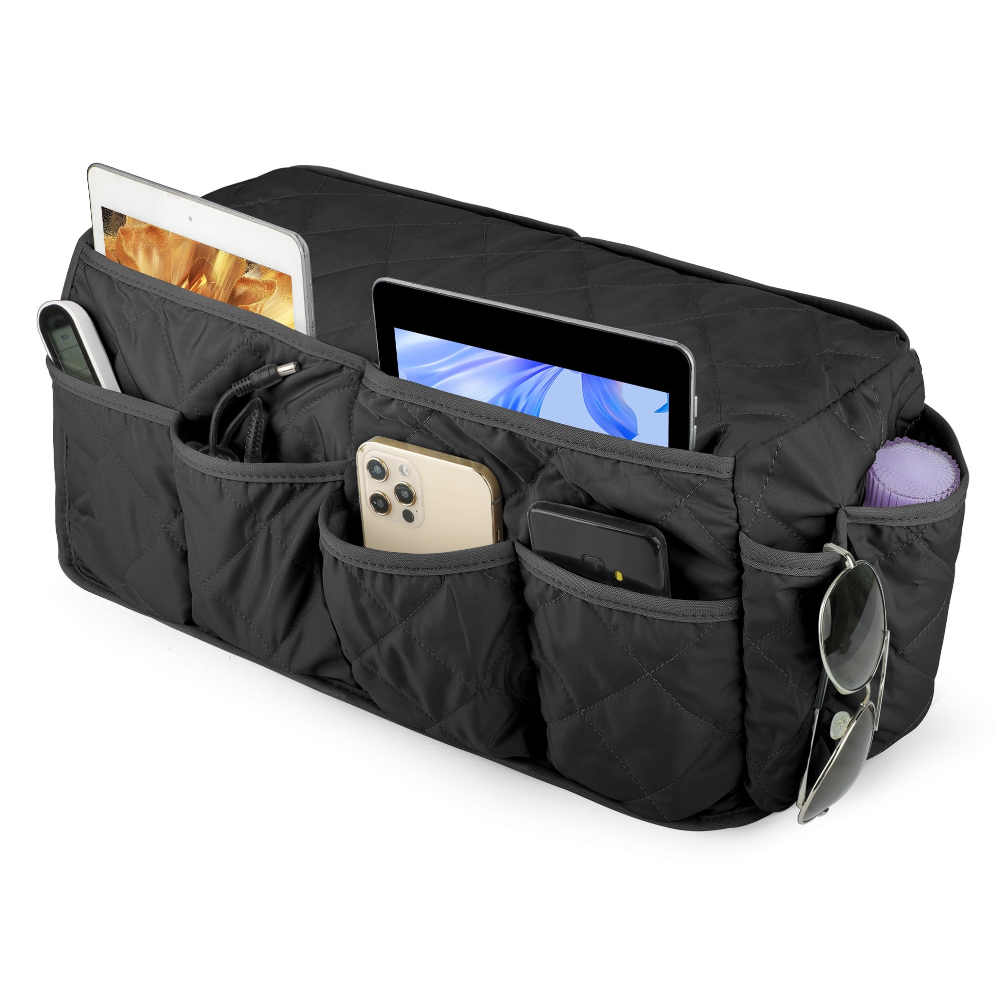 TSV AntiSlip Sofa Armchair Organizer, 14 Pockets Couch Armrest Storage