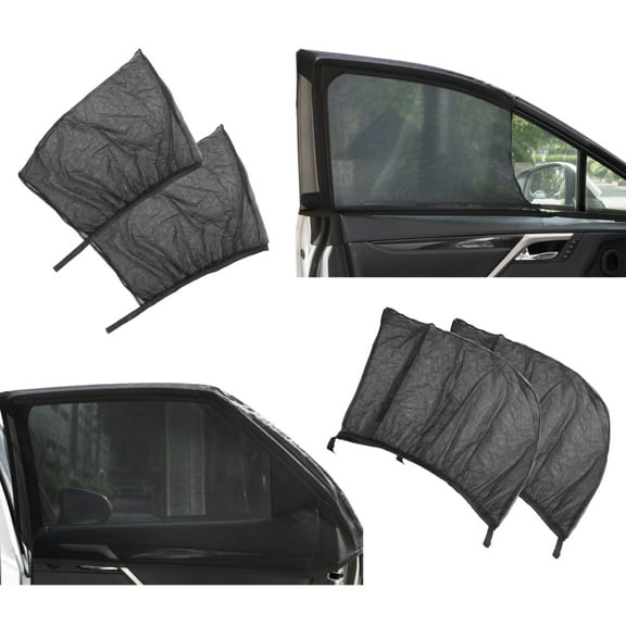 TSV Anti-Mosquito Sunscreen, Automotive Window Shades, Black, 10.6 x 6.6 x 2.3"