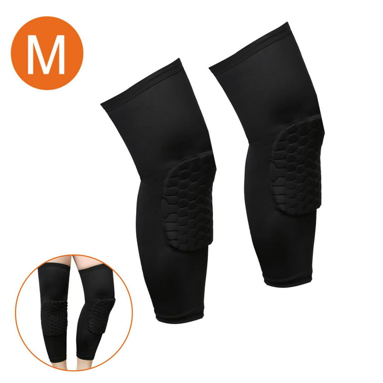 TSV Basketball Knee Pads Long Leg Sleeves, 1 Pair Breathable Knee  Compression Sleeves Brace Protection for Sports Basketball Football  Volleyball