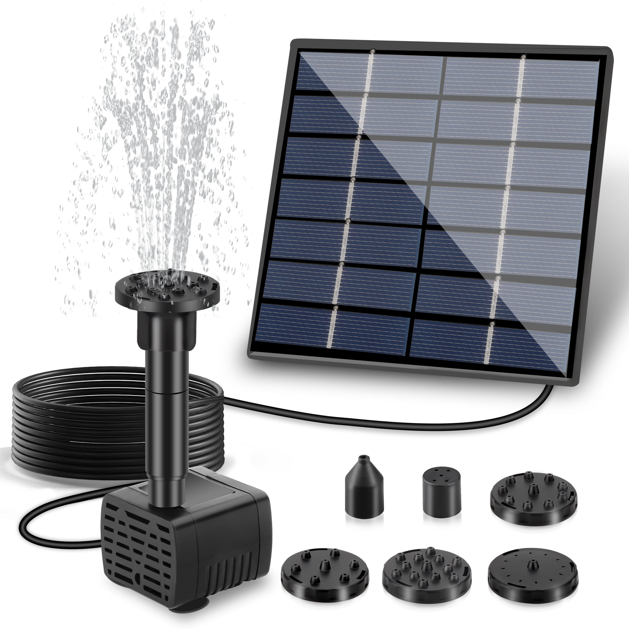 Solar Fountain Pump, Water Fountain Pump For Bird Bath, Garden, Pond