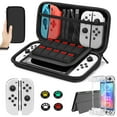 thumbnail image 1 of TSV Carrying Case Fit for Nintendo Switch OLED, 10-in-1 Accessories Bundle with Dockable Protective Case Cover, Screen Protector, Thumbstick Caps, 1 of 9