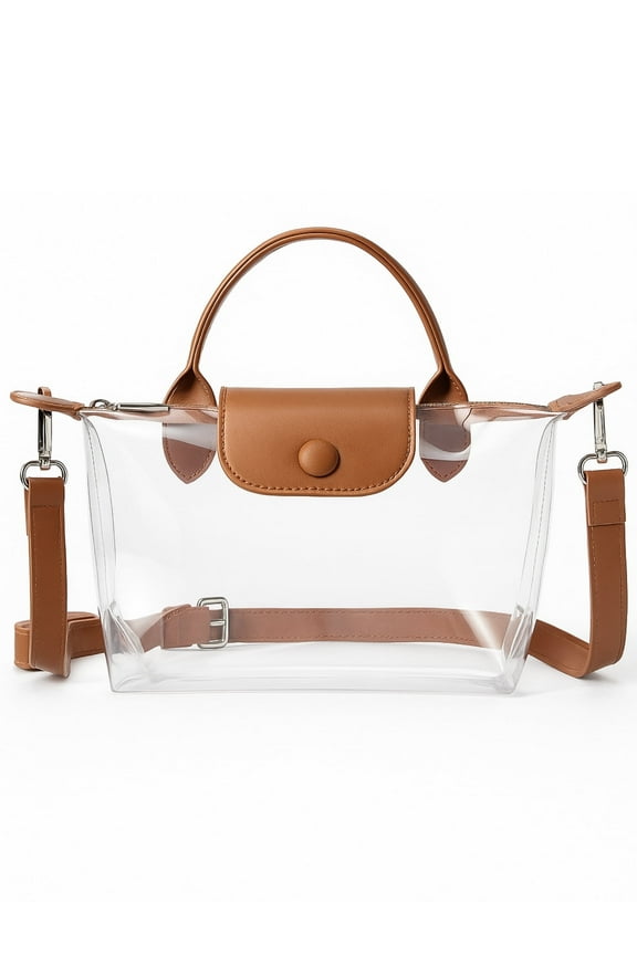 Clear Bag for Stadium Approved, Small Crossbody Purse Handbags for Concerts Sports Events