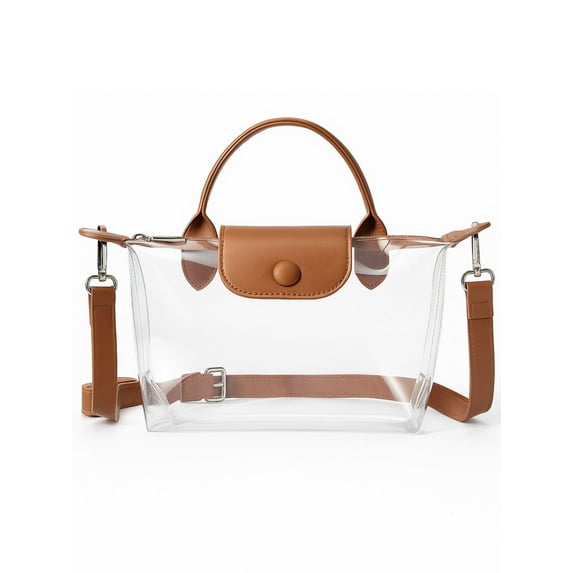 TSV Clear Bag for Stadium Approved, Small Crossbody Purse Handbags for Concerts Sports Events