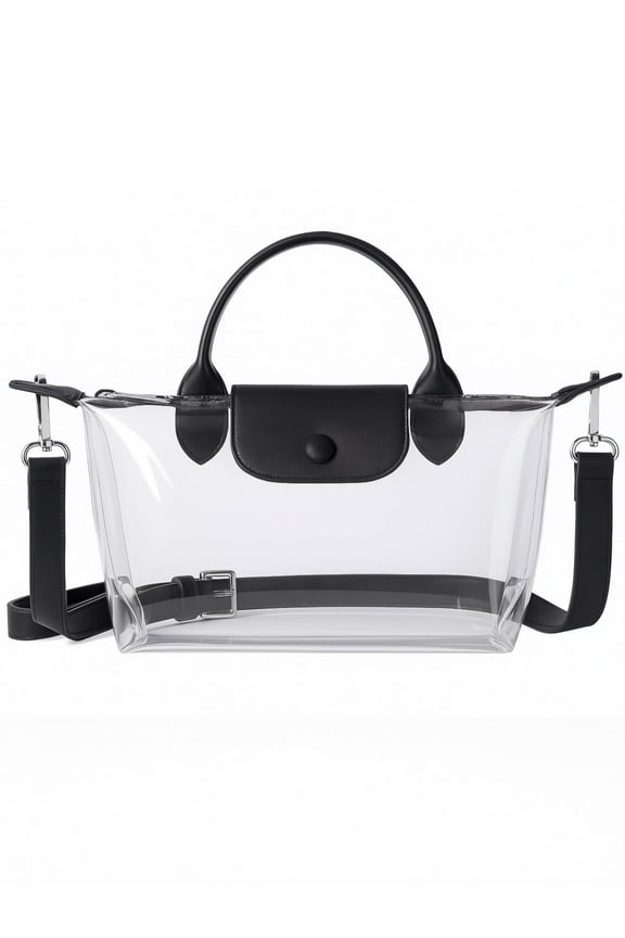 Clear Bag for Stadium Approved, Small Crossbody Purse Handbags for Concerts Sports Events