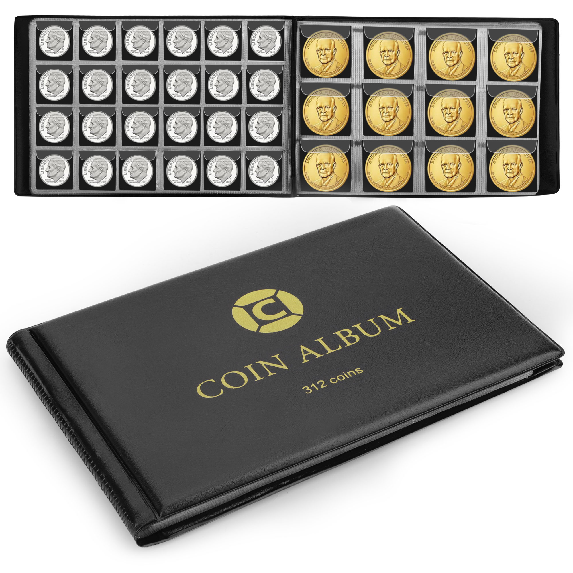 CoinTainer Preformed Tubular Coin Wrappers, Pennies, .50, 1000