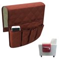 thumbnail image 1 of TSV Couch Sofa Chair Armrest Organizer, Anti-Slip Recliner Chair Armrest Cover Storage Holder, 5 Pockets Armchair Caddy for Smart Phone, Book, Magazines, TV Remote Controls, 1 of 8