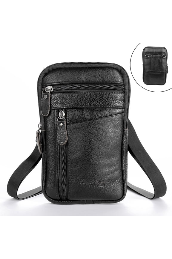Crossbody Cell Phone Bag, PU Leather Belt Bag Purse Pouch with Belt Clip, Phone Holster Case Fit for iPhone, Samsung