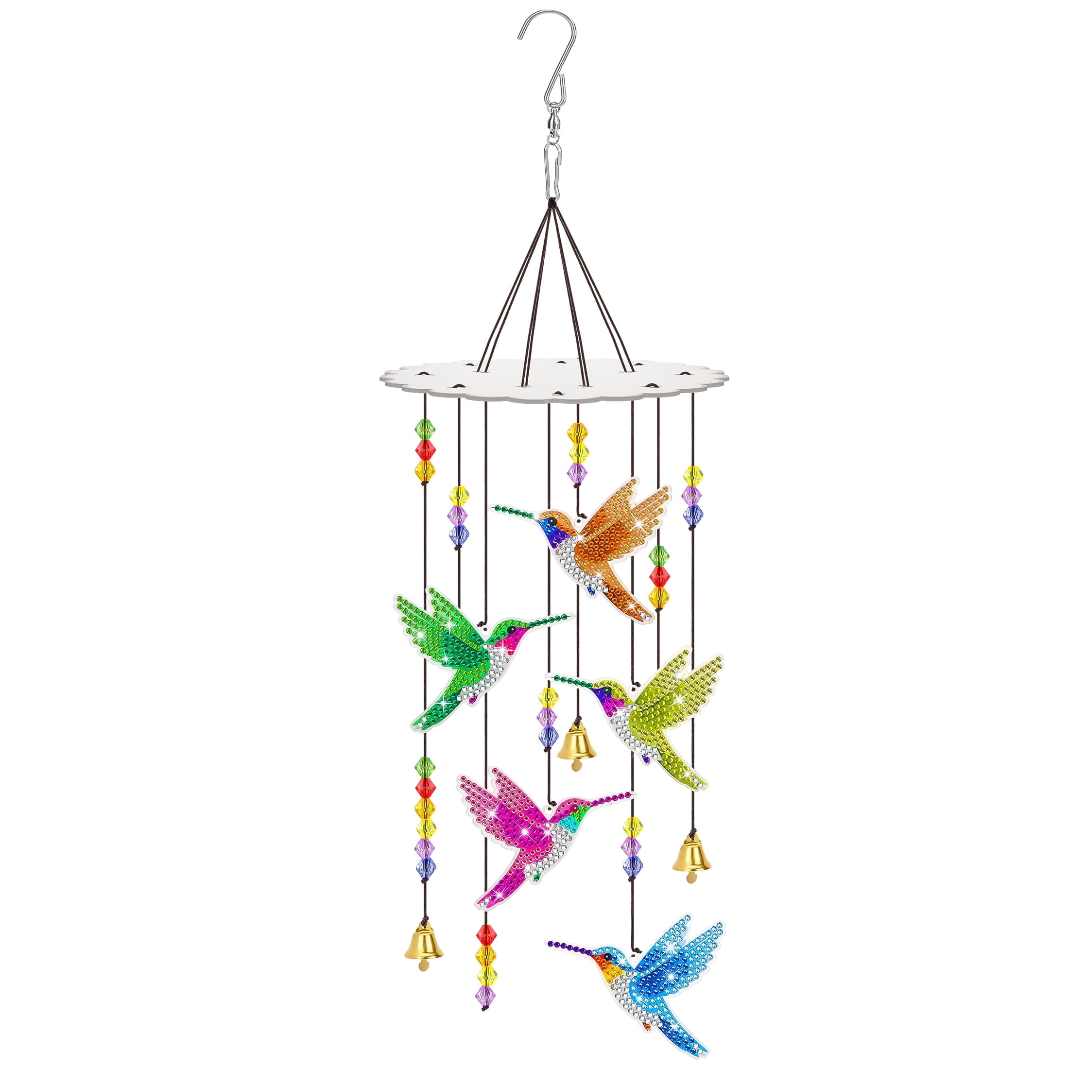 DIY Rhinestone Painting Wind Chimes Crystal Suncatcher Wind Chimes Kit Double Sided Rhinestone Hanging Arts And Crafts For  Window Home Garden Decor P 23877566