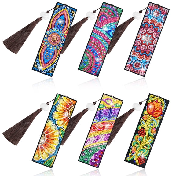 TSV Diamond Painting Tassel Bookmark, DIY Diamond Art Craft Bookmark for Beginner