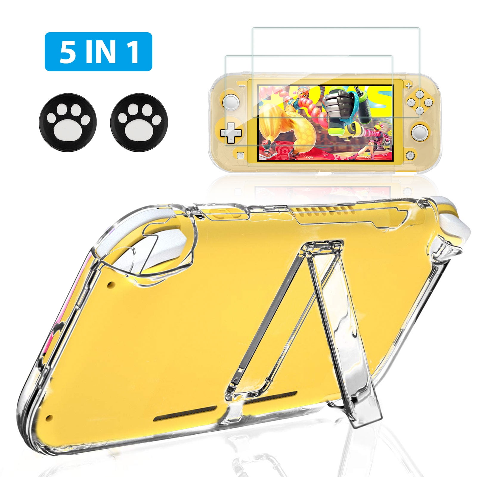 MoKo Protective Case for Switch Lite, Silicone case Protective Rubber Cover  Case, Shock-Absorption Anti-Scratch Non-Slip Case Compatible with Switch