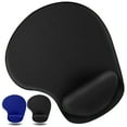 thumbnail image 1 of TSV Ergonomic Mouse Pad, Gel Mouse Pad with Wrist Rest, Comfortable Computer Mouse Pad Mat with Non-slip PU Base for Laptop, Office & Home, Black, 1 of 8