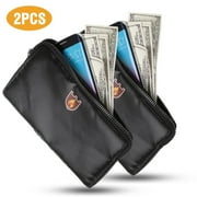 TSV Fireproof Money Document Bag, 8.2"x4.7"Waterproof and Fireproof Bag for Documents, Fireproof Money Bag with Zipper, Fireproof Safe Storage Pouch for Holder, File, Cash, Passport, Tablet