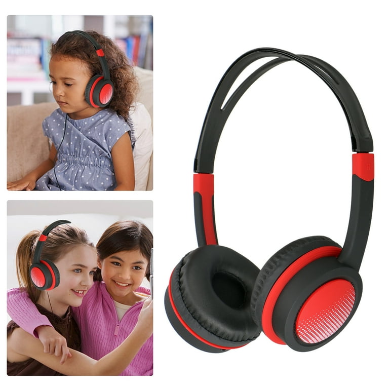 TSV Foldable Over Ear Headphones Wired Noise Reduction Earphones for Kids Teens Girl Boy 3.5mm On Ear Headset Fit for Android Smartphone