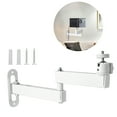 thumbnail image 1 of TSV Foldable Projector Wall & Ceiling Mount, Adjustable 1/4" Screw Stand for Mini Projector, Cameras, Webcam, LED Light, White, 1 of 8
