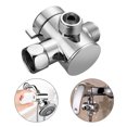 thumbnail image 1 of TSV G1/2 3-Way T-adapter Connector Shower Arm Diverter Valve for Hand Held Showerhead, 1 of 10