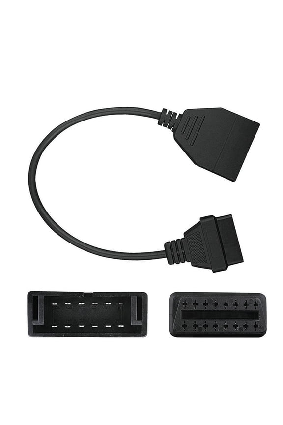 GM 12 Pin to OBD 16 Pin Adapter, GM 12 Pin OBD1 to OBD2 OBD-II 16 Pin Cable Connector Scanner Adapter Fit for GM Vehicle, Programming Diagnostic Cable Scan Tool, OBD II Adapter Connector