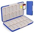 thumbnail image 1 of TSV Game Card Holder Case Fit for 24 Nintendo Switch/OLED Game Cards, 24 Micro SD Cards, Game Cartridge Storage Box, 1 of 6