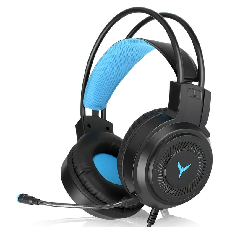 TSV Gaming Headset with Mic Fit for PS4 Xbox PC Nintendo Switch OLED Mobile Phone 3.5mm Surround Sound Wired Headphones Noise Canceling Over Ear