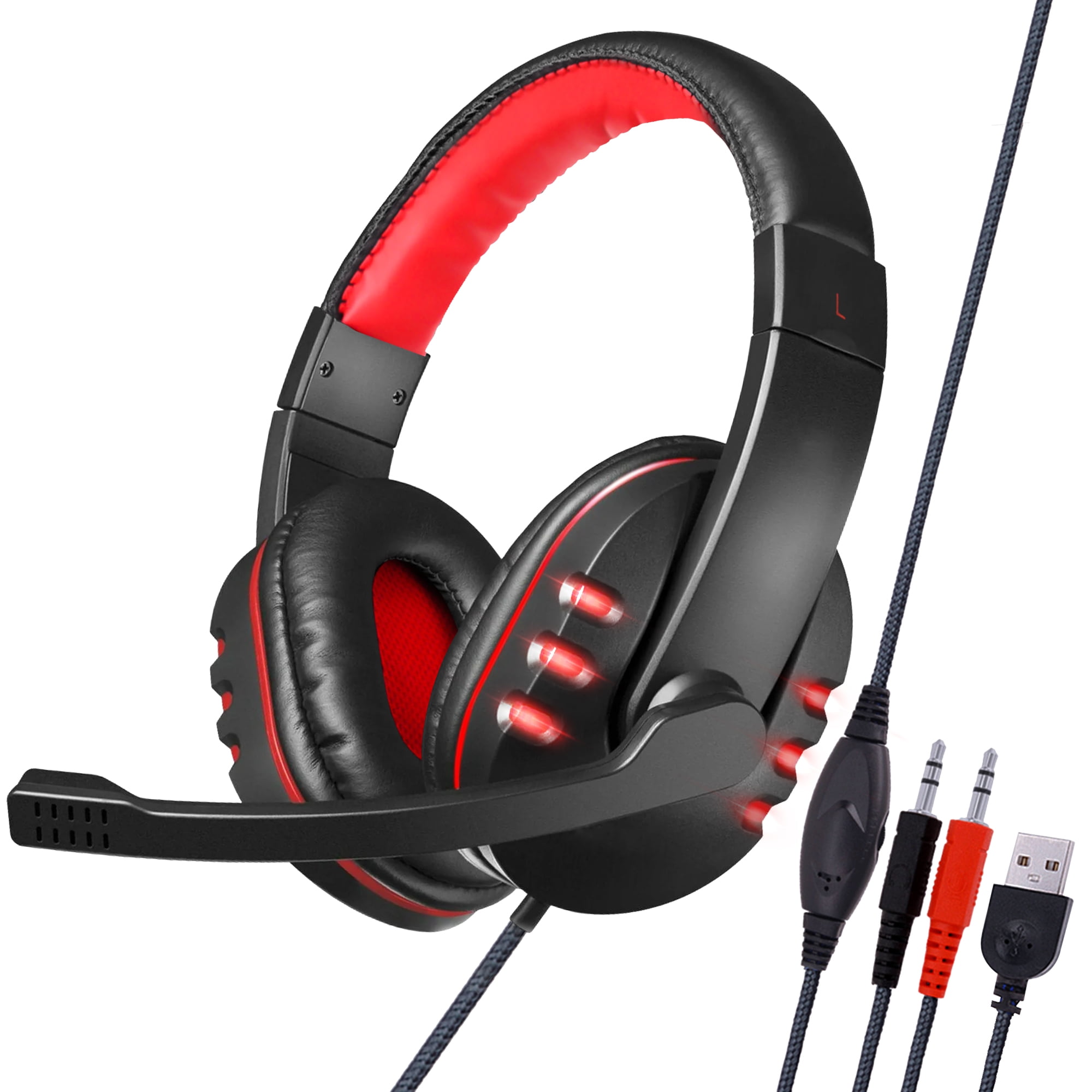 Gaming headphones with 2025 microphone