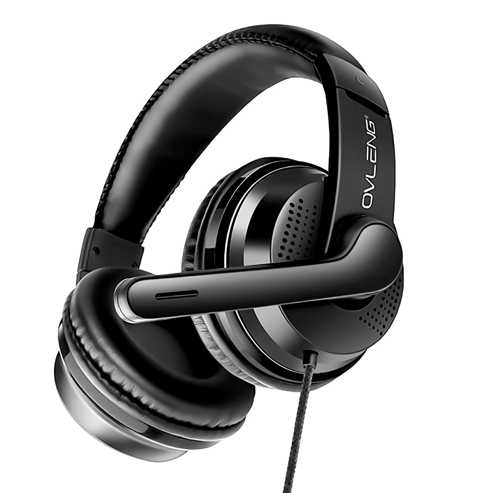 Casque d'ordinateur 3,5 mm avec microphone, call center et gaming