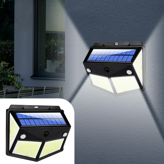 TSV Wall Solar Outdoor Light, 280 LED Motion Sensor Flood Security Light, Waterproof Decorative Light for Garden